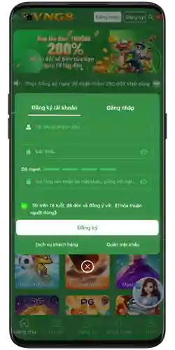 VNG8 đăng ký